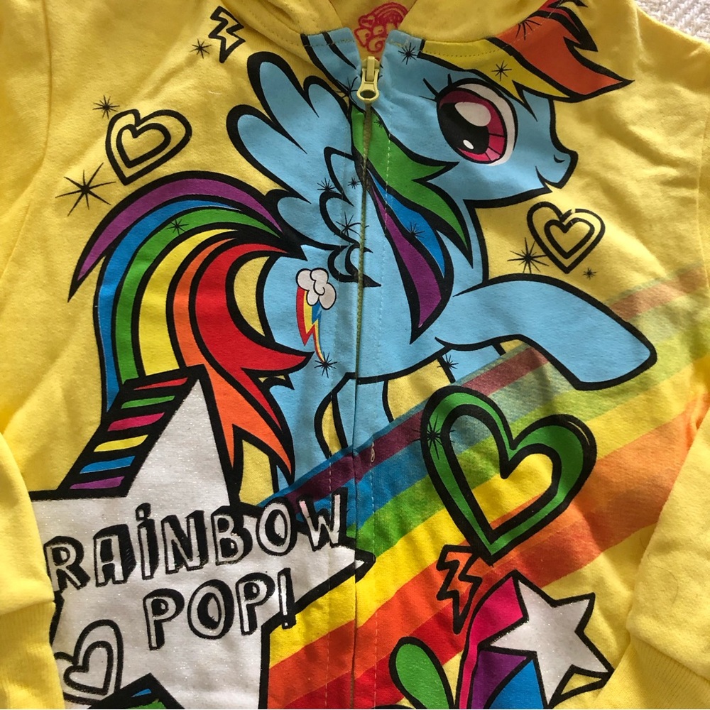 My little pony graphic zip-up sweatshirt with Hood. - Picture 3 of 8